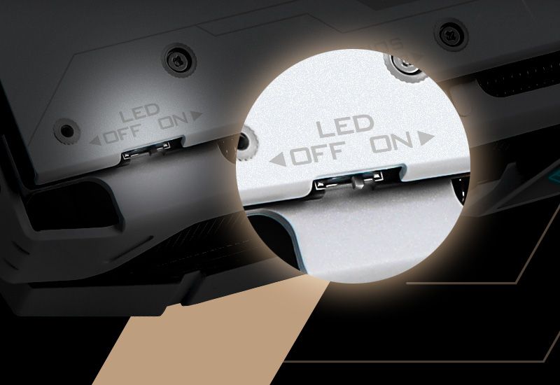 VGA LED On/Off Switch